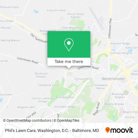 Phil's Lawn Care map