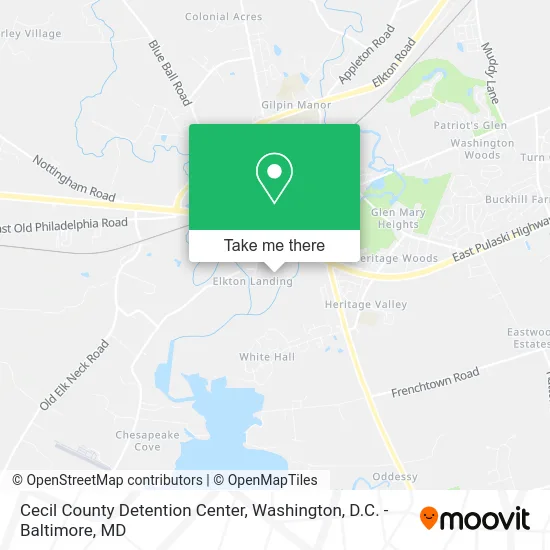 Cecil County Detention Center map