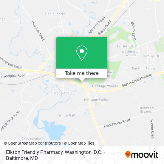 Elkton Friendly Pharmacy map