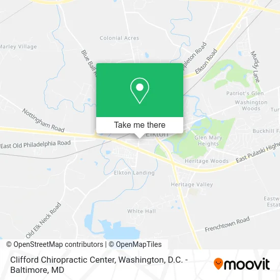 Clifford Chiropractic Center map