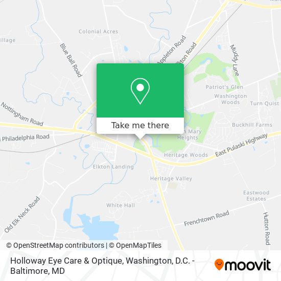 Mapa de Holloway Eye Care & Optique