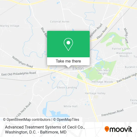 Advanced Treatment Systems of Cecil Co. map