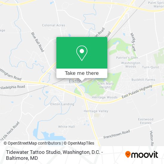 Tidewater Tattoo Studio map