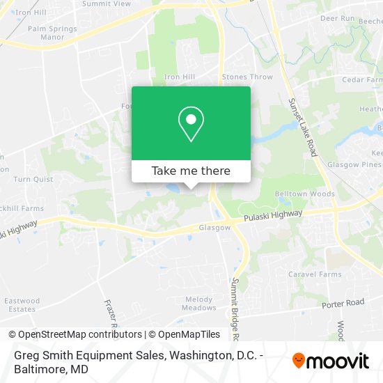 Greg Smith Equipment Sales map