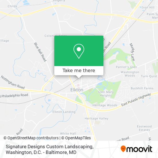 Signature Designs Custom Landscaping map