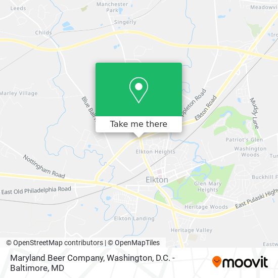 Mapa de Maryland Beer Company