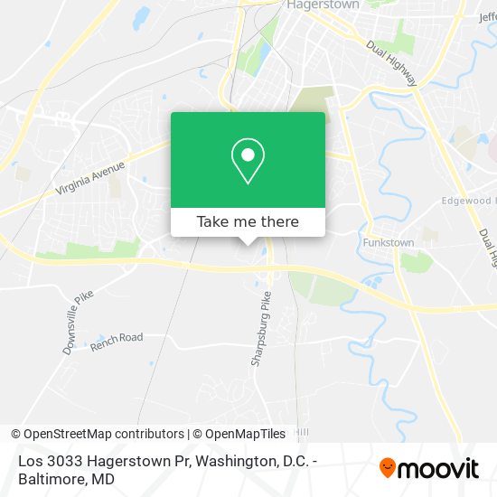 Los 3033 Hagerstown Pr map