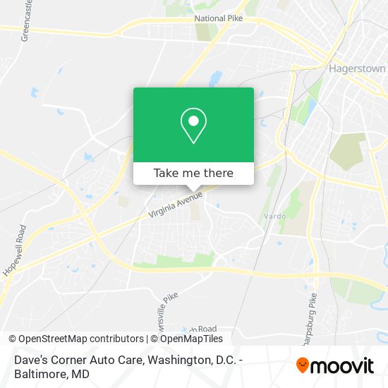 Dave's Corner Auto Care map