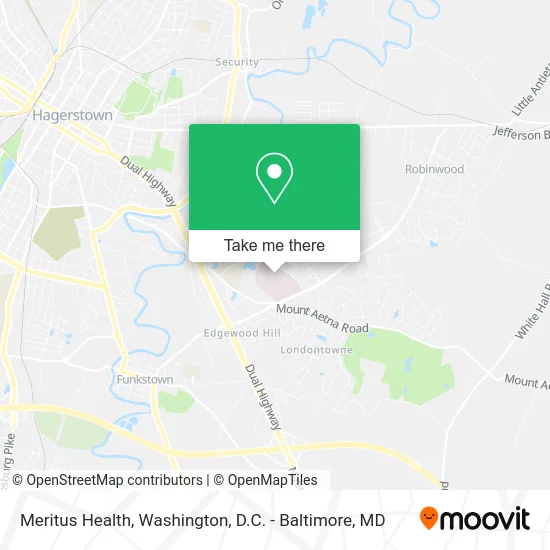 Meritus Health map