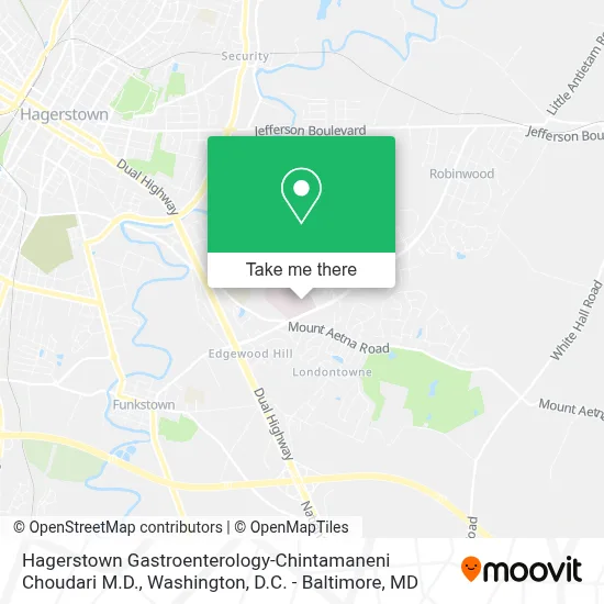 Hagerstown Gastroenterology-Chintamaneni Choudari M.D. map