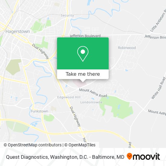 Quest Diagnostics map