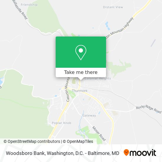 Woodsboro Bank map