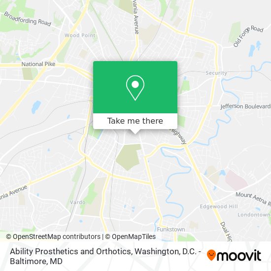 Ability Prosthetics and Orthotics map