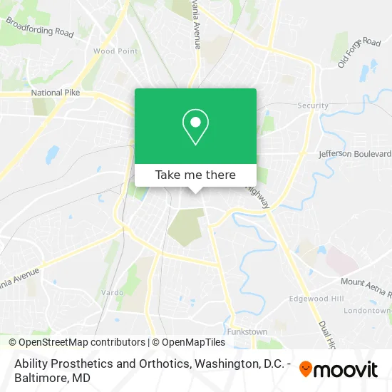 Mapa de Ability Prosthetics and Orthotics