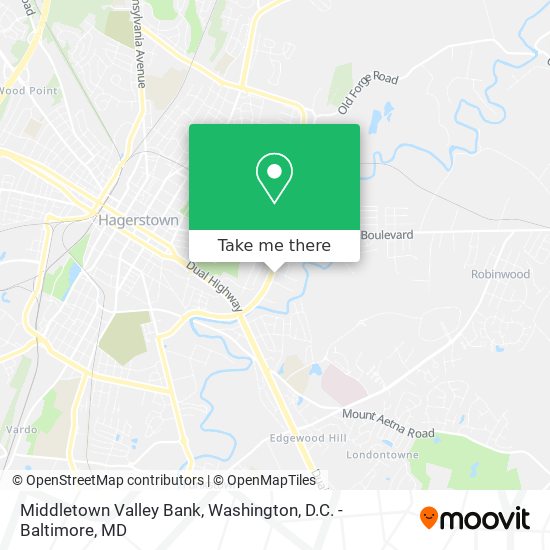 Middletown Valley Bank map