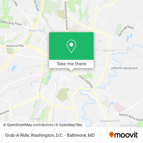 Grab-A-Ride map