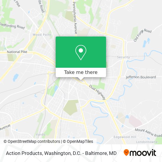 Action Products map