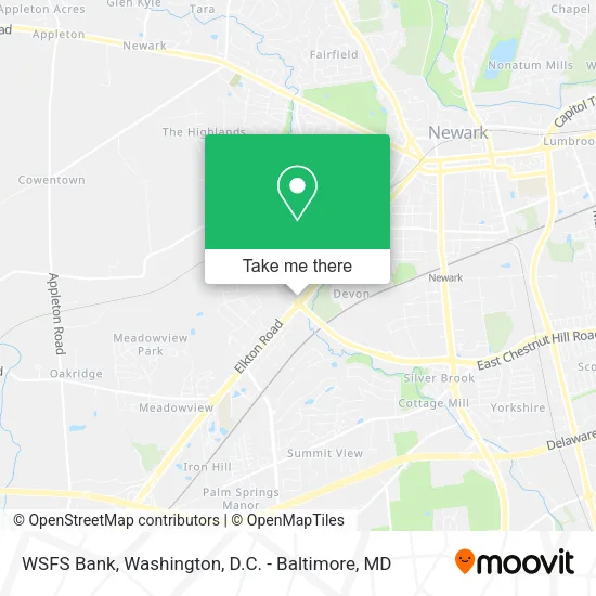 WSFS Bank map