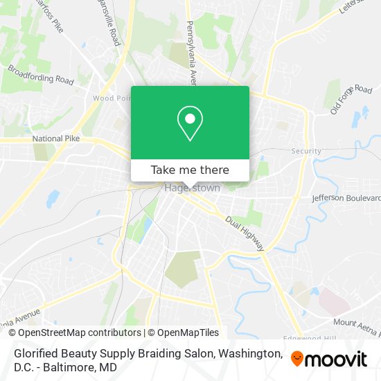Glorified Beauty Supply Braiding Salon map