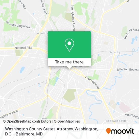 Washington County States Attorney map