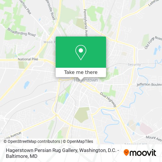 Mapa de Hagerstown Persian Rug Gallery