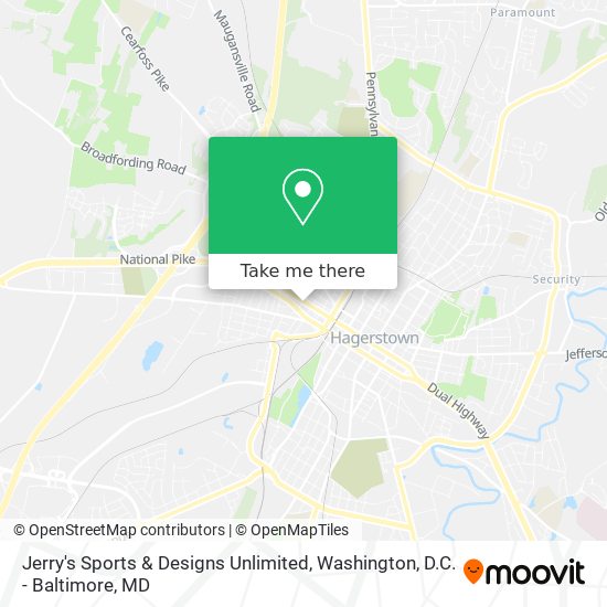 Jerry's Sports & Designs Unlimited map