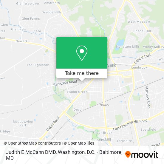 Mapa de Judith E McCann DMD