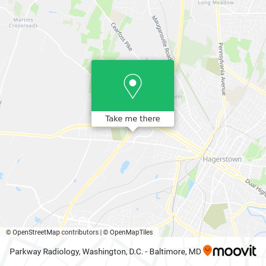 Parkway Radiology map