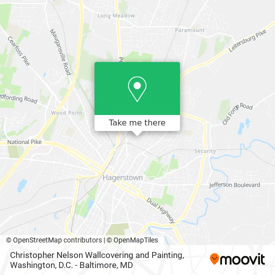 Christopher Nelson Wallcovering and Painting map