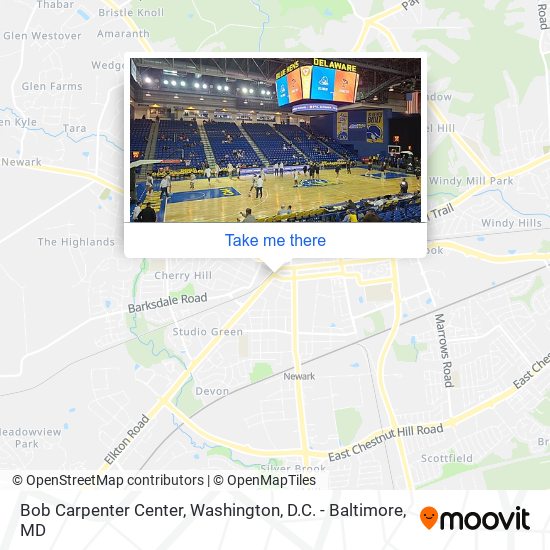Bob Carpenter Center map