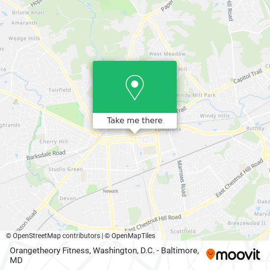 Orangetheory Fitness map