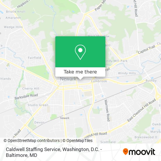 Caldwell Staffing Service map