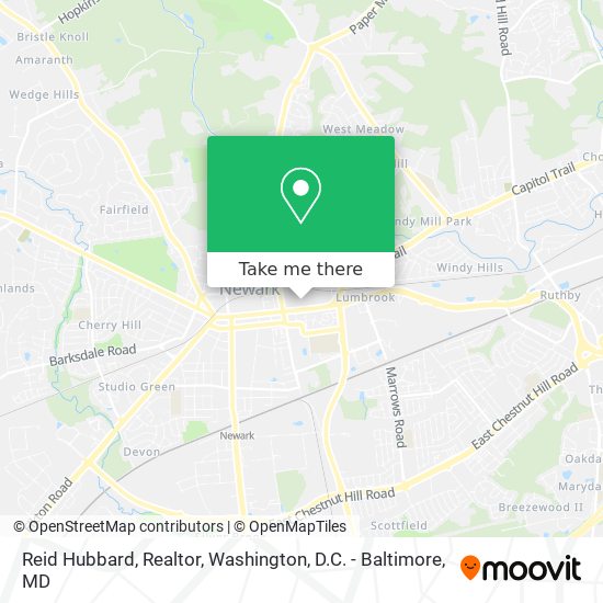 Reid Hubbard, Realtor map