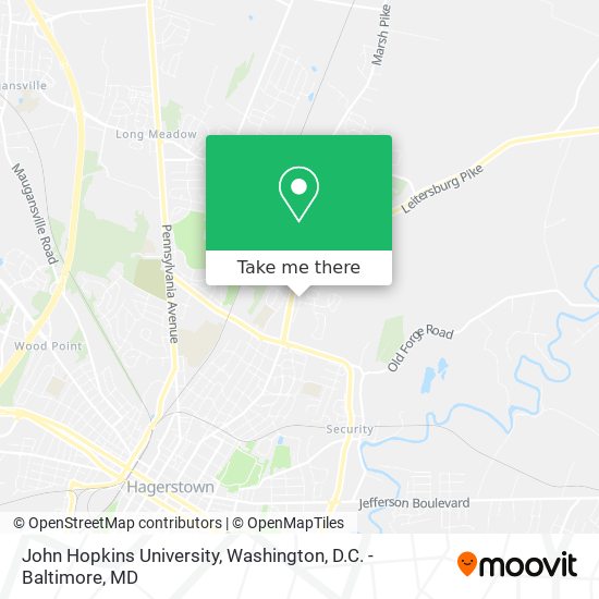 John Hopkins University map