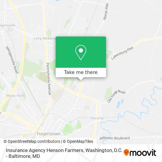 Mapa de Insurance Agency Henson Farmers