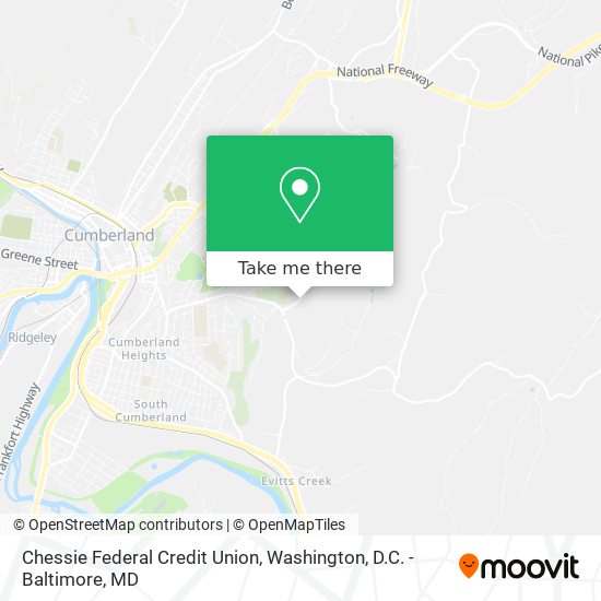 Chessie Federal Credit Union map