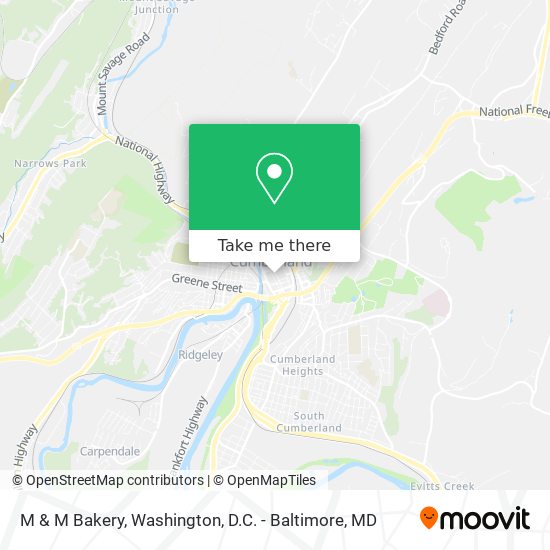 M & M Bakery map