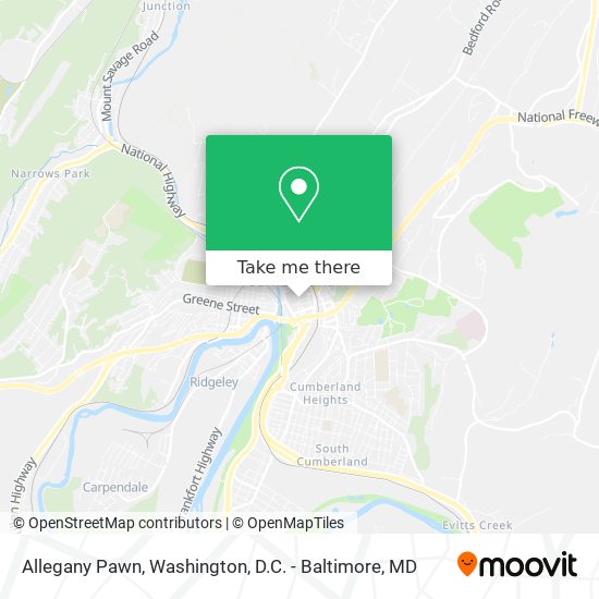 Allegany Pawn map