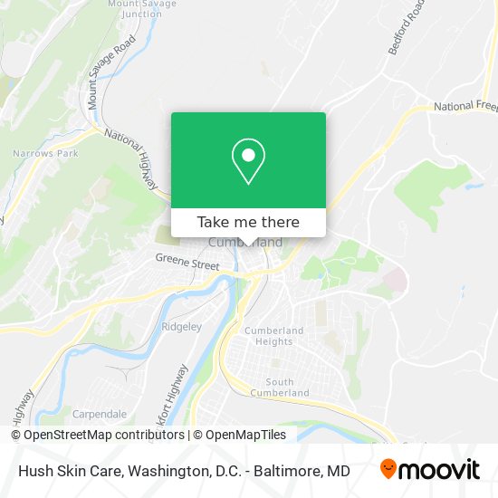 Hush Skin Care map