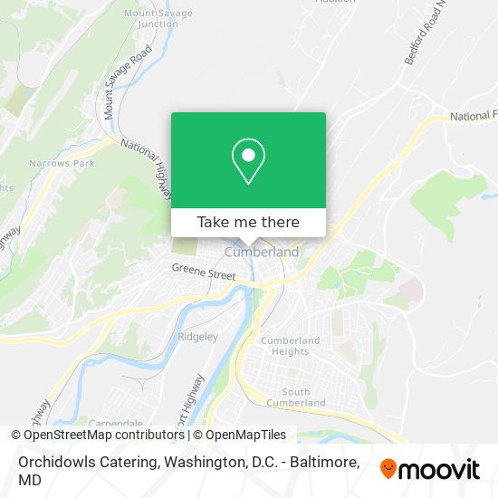 Orchidowls Catering map