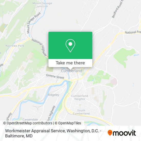 Workmeister Appraisal Service map