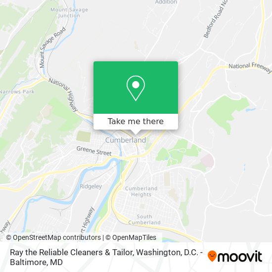 Ray the Reliable Cleaners & Tailor map