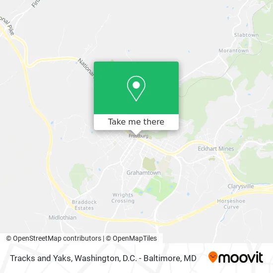 Tracks and Yaks map