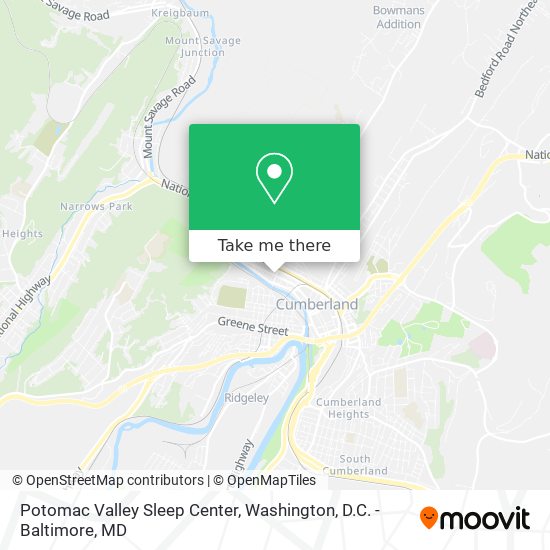 Mapa de Potomac Valley Sleep Center