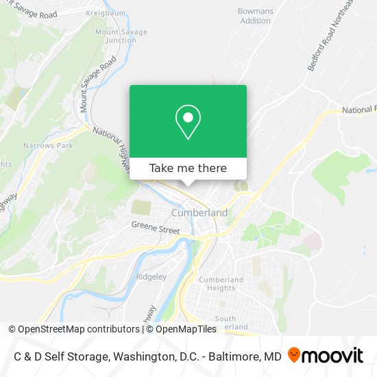 C & D Self Storage map