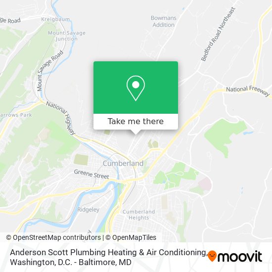 Anderson Scott Plumbing Heating & Air Conditioning map