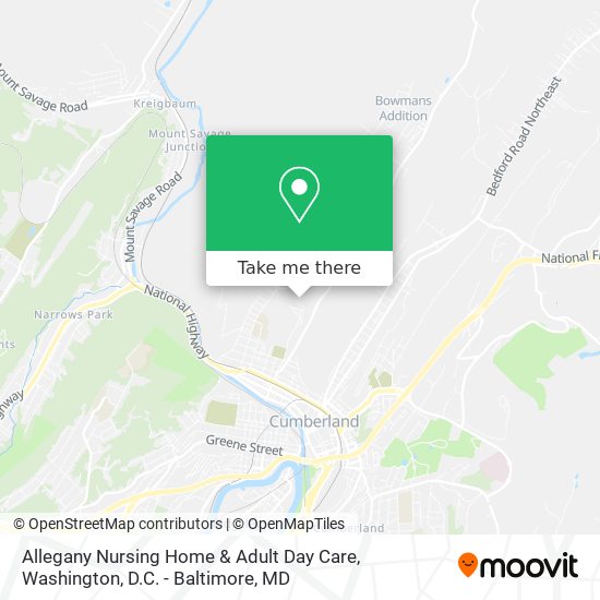 Mapa de Allegany Nursing Home & Adult Day Care