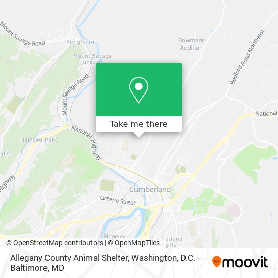 Mapa de Allegany County Animal Shelter