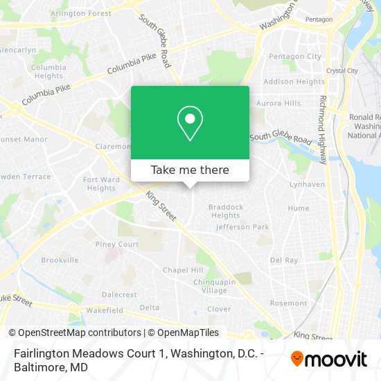 Fairlington Meadows Court 1 map