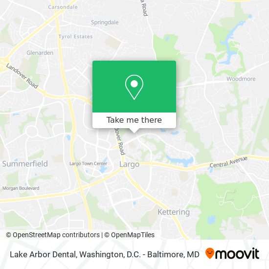 Mapa de Lake Arbor Dental